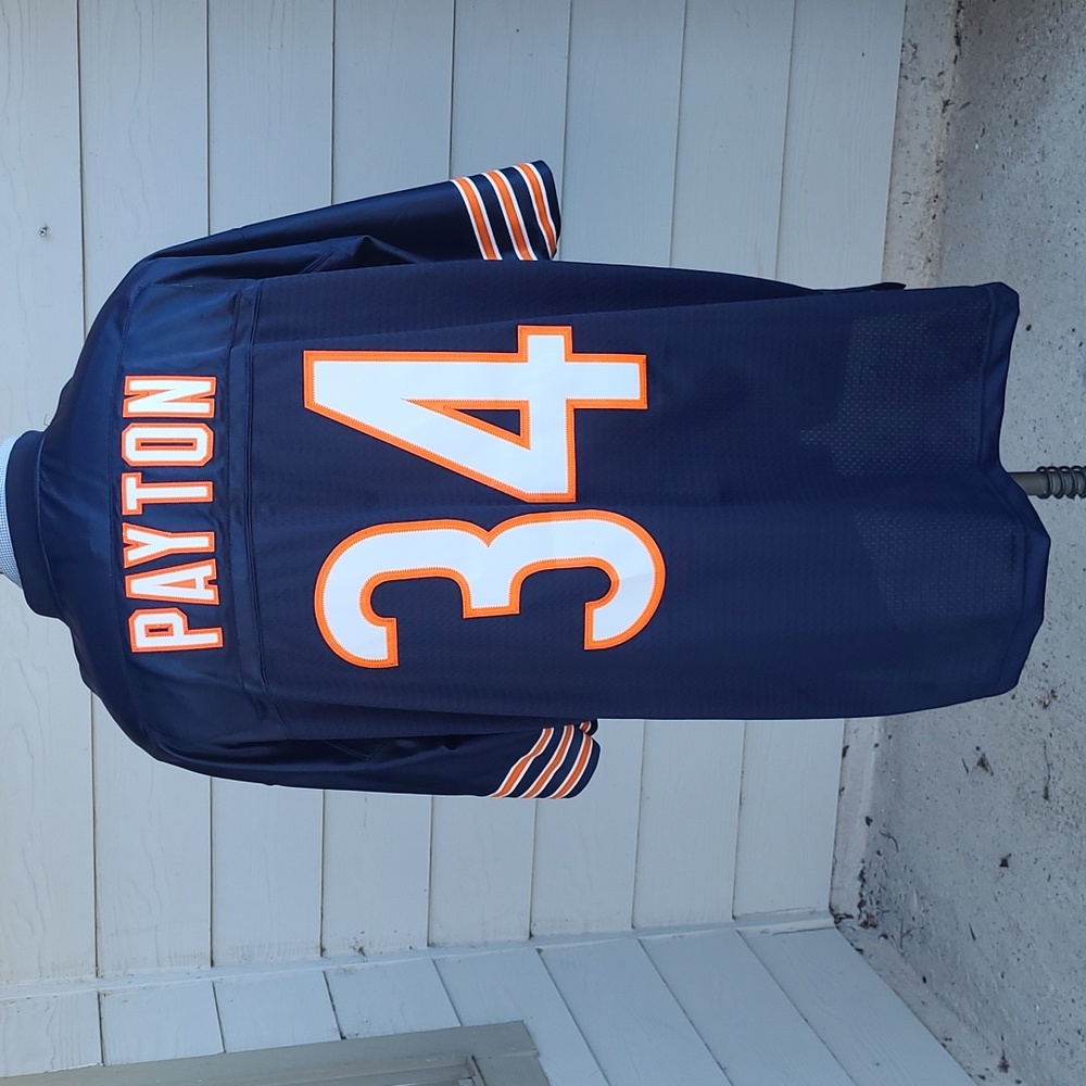 WALTER PAYTON Chicago Bears #34 Dark Navy Reebok SEWN Mens 2XL NFL Jersey NEW